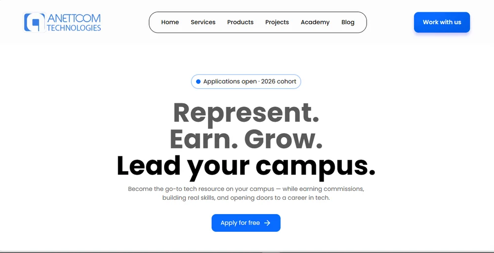 Anettcom Website project screenshot