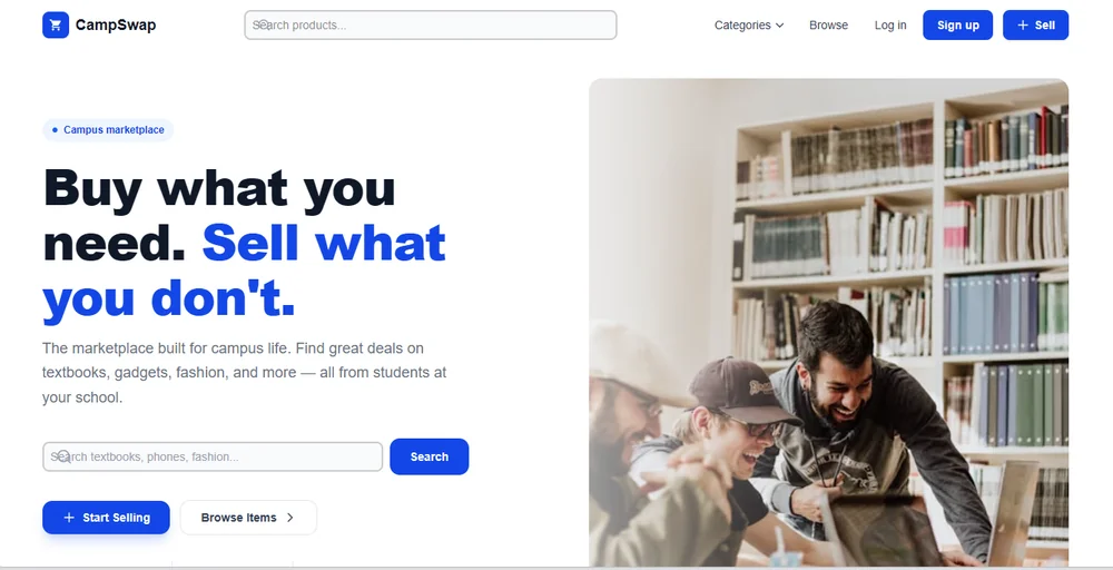 CampSwap project screenshot